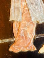 Painel de madeira Jacarandá com figuras incrustadas em pedra, China - Image 6