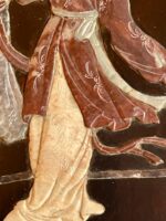 Painel de madeira Jacarandá com figuras incrustadas em pedra, China - Image 5