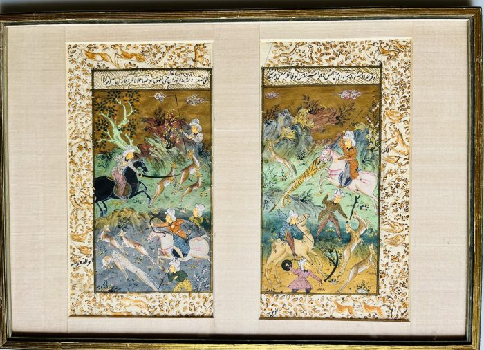 Pintura "miniatura e caligrafia persa", Séc., XIX - Image 2