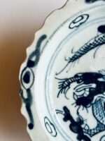 Copo com pé, decorado com Dragão, Dinastia Qing - Image 7