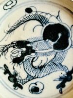 Copo com pé, decorado com Dragão, Dinastia Qing - Image 3