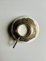 Tigela porcelana Chinesa com pires e suporte de prata - Image 5