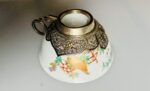 Tigela porcelana Chinesa com pires e suporte de prata - Image 6