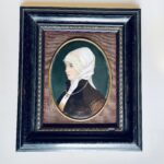 Pintura de Jovem em placa de porcelana