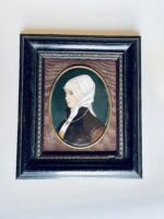 Pintura de Jovem em placa de porcelana