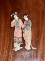 Painel com figuras esculpidas em pedra, China Séc. XX - Image 3