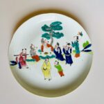 Prato em porcelana Chinesa, Guangxu 1875-1908