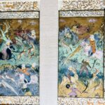 Pintura "miniatura e caligrafia persa", Séc., XIX