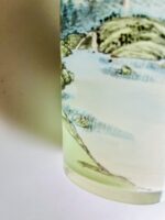 Jarra em vidro com técnica pintura interior, China Período Republica - Image 9