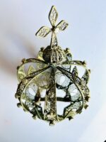 Grande Coroa de arte sacra em filigrana Portuguesa - Image 6