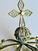 Grande Coroa de arte sacra em filigrana Portuguesa - Image 5