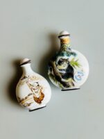 Dois frascos de rapé chineses esmaltados e pintados, início do século XIX/XX - Image 5