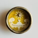 RARO RELICÁRIO ANTIGO DE TECA com EX-OSSIBUS (RELÍQUIA) de SANTA APOLÔNIA