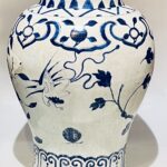 Grande Jarrão em Porcelana Chinesa Azul e Branco